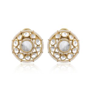 Akiva White Earring & Tikka Set