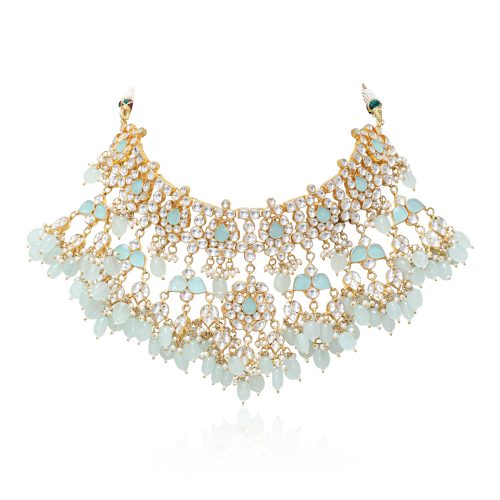 Vintage statement necklace reworked vintage tassel sparkle diamante drop