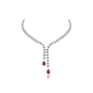 Mara Ruby Pink Necklace Set