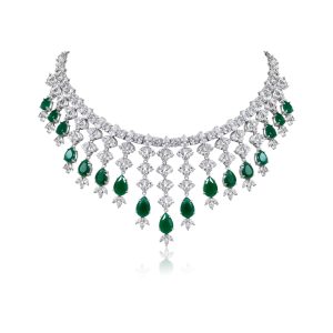 Pierre Green Necklace Set