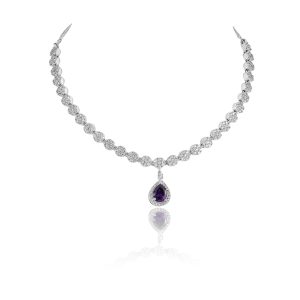 Leena Purple Necklace Set
