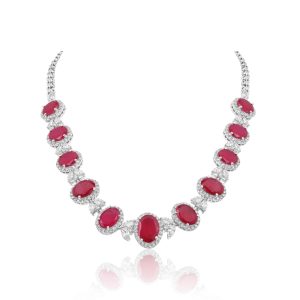 Arionna Ruby Necklace Set