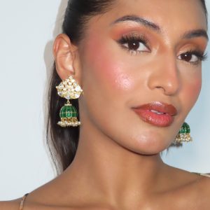 Arghya Green Earrings