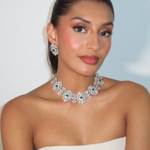 Oriana Green Necklace Set