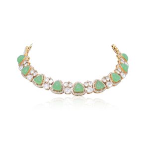 Ayaana Mint Green Necklace Set