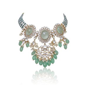 Aaravi Green Necklace Set