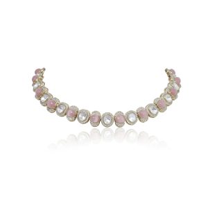 Aasani Light Pink Necklace Set