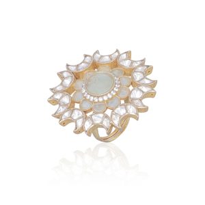 Abhika Light Green Ring