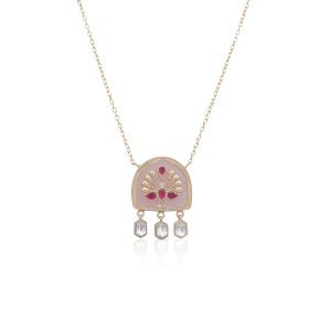Adaa Pink Necklace Set