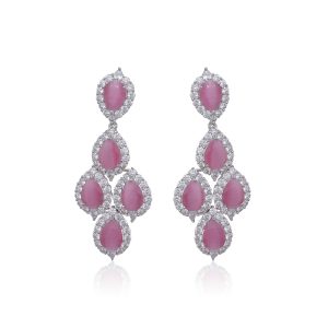 Lexi Dark Pink Earrings